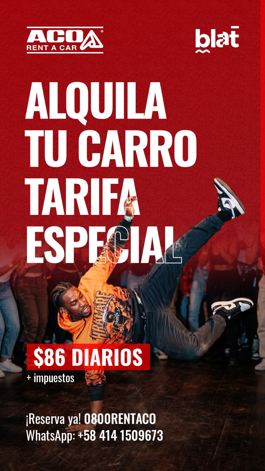 ACO Rent a Car – Tarifa especial BLAT 2026